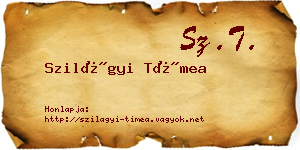 Szilágyi Tímea névjegykártya